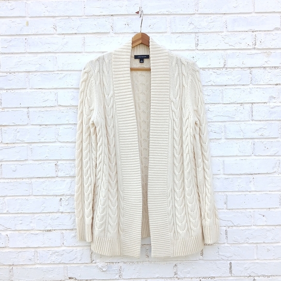 Ann Taylor Sweaters - Ann Taylor Wool Alpaca Blend Cable Cardigan